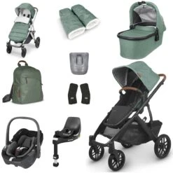 UPPAbaby VISTA V2 Luxury Travel System With Maxi-Cosi Pebble 360 - Choose Your Colour -Baby Products Store uppababy vista v2 luxury accessory pebble 360 bundle gwen