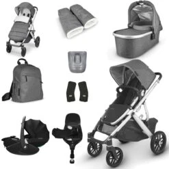 UPPAbaby VISTA V2 Luxury Travel System With Maxi-Cosi Pebble 360 PRO - Jordan