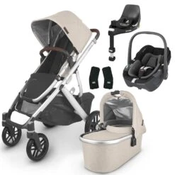 UPPAbaby VISTA V2 Travel System With Maxi-Cosi Pebble 360 + Rotating IsoFix Base - Declan