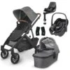 UPPAbaby VISTA V2 Travel System With Maxi-Cosi Pebble 360 + Rotating IsoFix Base - Greyson -Baby Products Store uppababy vista v2 pebble 360 and base greyson 1