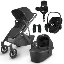 UPPAbaby VISTA V2 Travel System With Maxi-Cosi Pebble 360 PRO & Rotating IsoFix Base - Jake