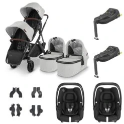 UPPAbaby VISTA V2 Twin Maxi-Cosi Cabriofix I-Size Travel System - Anthony