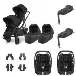 UPPAbaby VISTA V2 Twin Maxi-Cosi Cabriofix I-Size Travel System - Jake