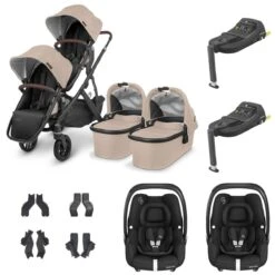 UPPAbaby VISTA V2 Twin Maxi-Cosi Cabriofix I-Size Travel System - Liam