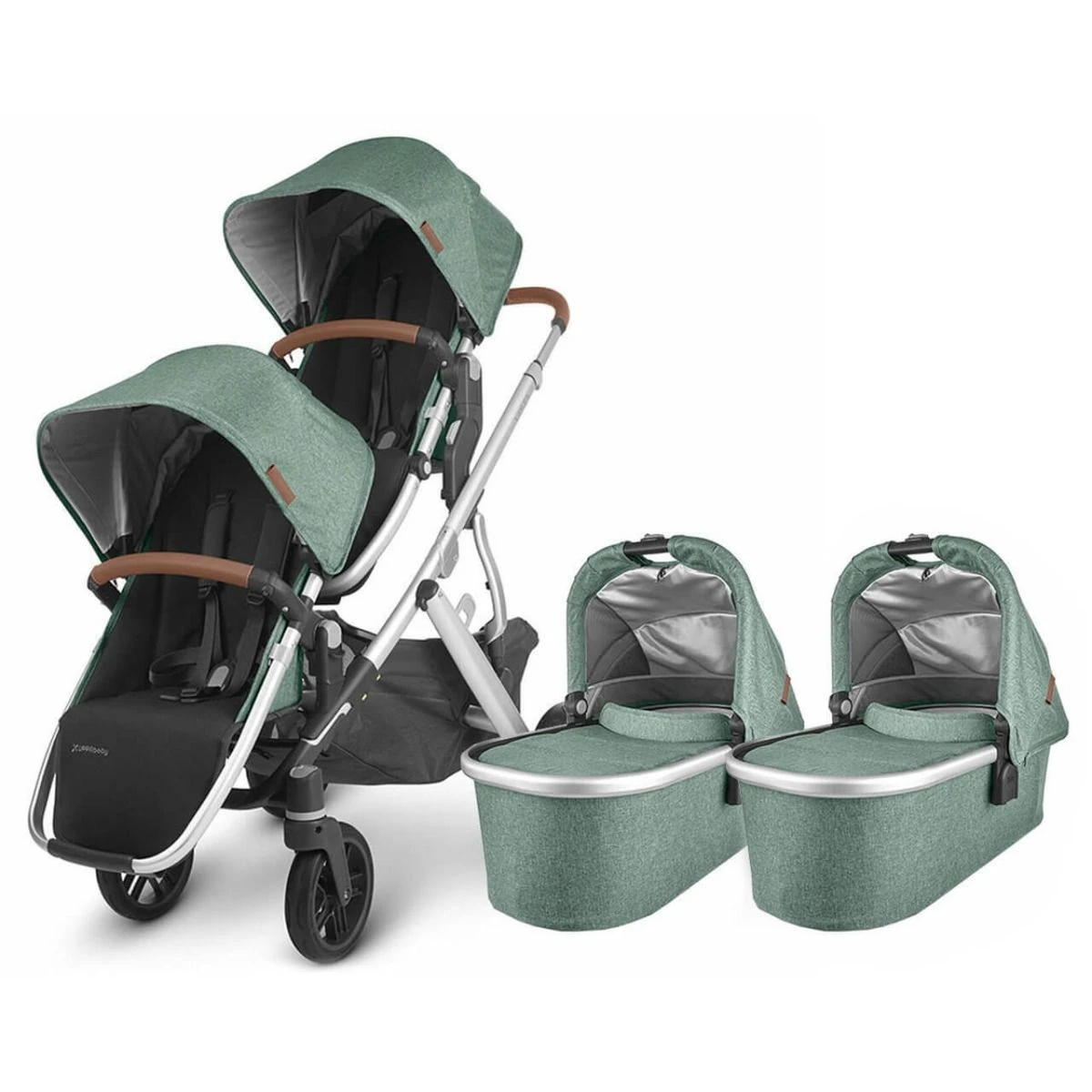 UPPAbaby VISTA V2 Twin Maxi-Cosi Pebble 360 Travel System - Emmett 4 UPPAbaby VISTA V2 Twin Maxi-Cosi Pebble 360 Travel System - Emmett - Image 2