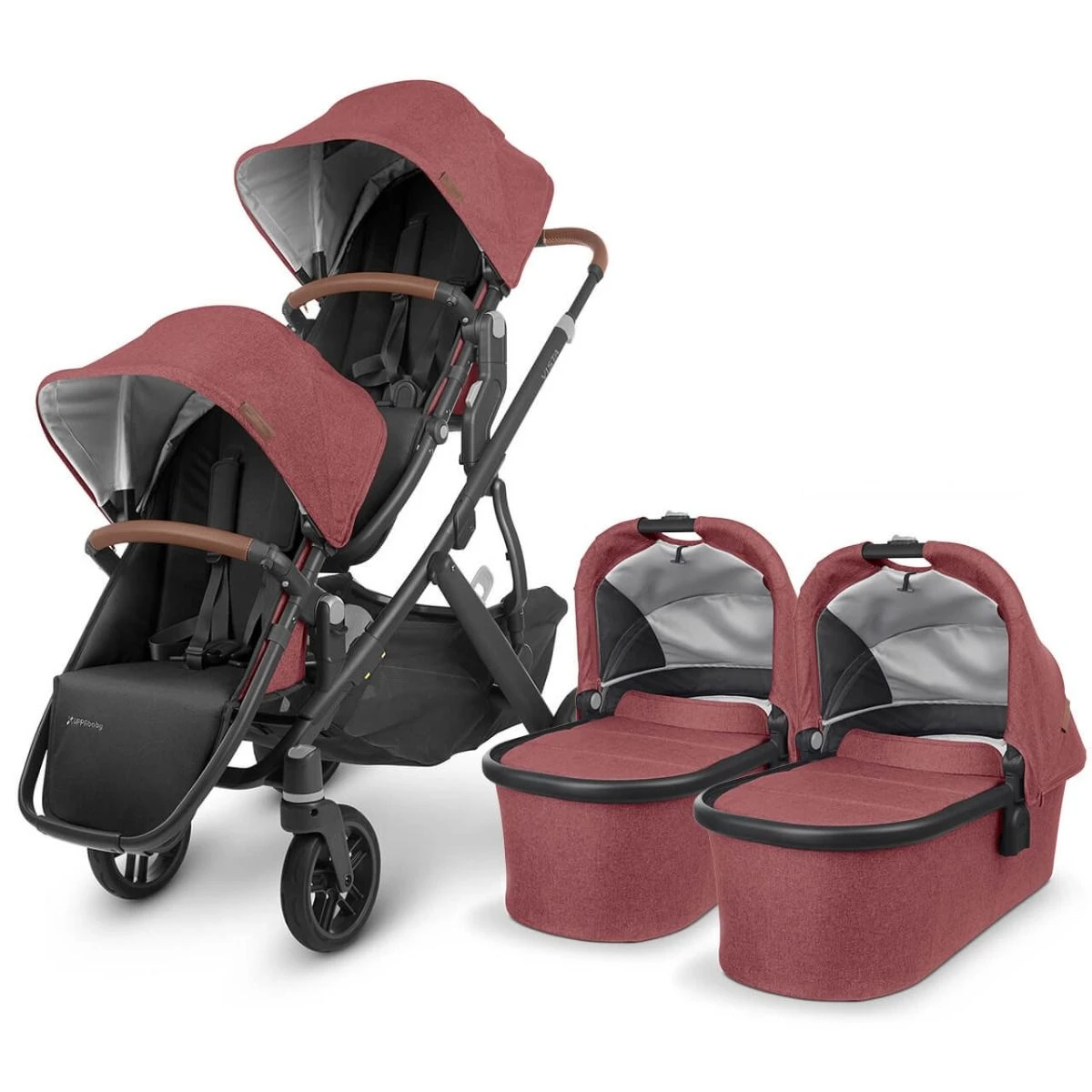 UPPAbaby VISTA V2 Twin Maxi-Cosi Pebble 360 PRO Travel System - Lucy 4 UPPAbaby VISTA V2 Twin Maxi-Cosi Pebble 360 PRO Travel System - Lucy - Image 2