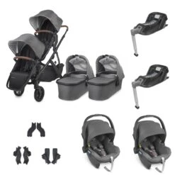 UPPAbaby VISTA V2 Twin Mesa I-Size Travel System - Greyson
