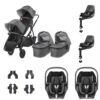 UPPAbaby VISTA V2 Twin Maxi-Cosi Pebble 360 Travel System - Greyson -Baby Products Store uppababy vista v2 twin pebble 360 and base greyson
