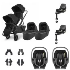 UPPAbaby VISTA V2 Twin Maxi-Cosi Pebble 360 Travel System - Jake