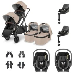 UPPAbaby VISTA V2 Twin Maxi-Cosi Pebble 360 Travel System - Liam