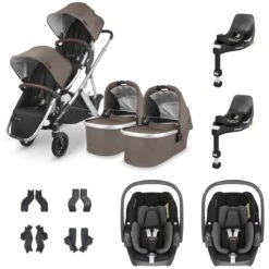 UPPAbaby VISTA V2 Twin Maxi-Cosi Pebble 360 Travel System - Theo