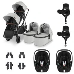 UPPAbaby VISTA V2 Twin Maxi-Cosi Pebble 360 PRO Travel System - Anthony
