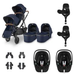 UPPAbaby VISTA V2 Twin Maxi-Cosi Pebble 360 PRO Travel System - Noa