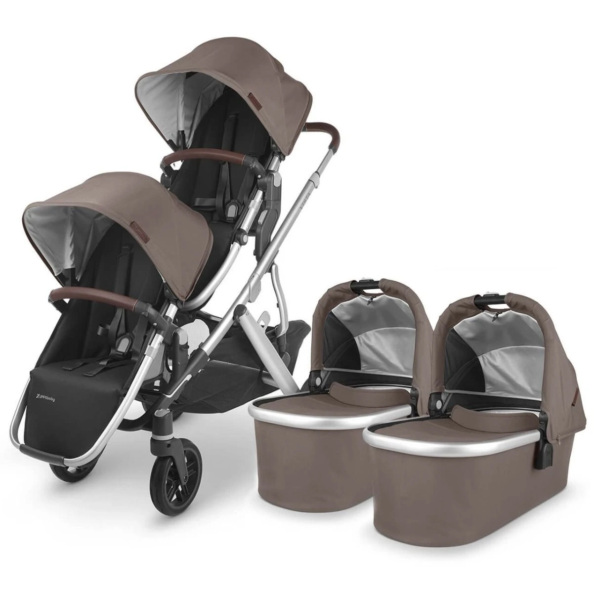 UPPAbaby VISTA V2 Twin Maxi-Cosi Cabriofix I-Size Travel System - Theo 4 UPPAbaby VISTA V2 Twin Maxi-Cosi Cabriofix I-Size Travel System - Theo - Image 2
