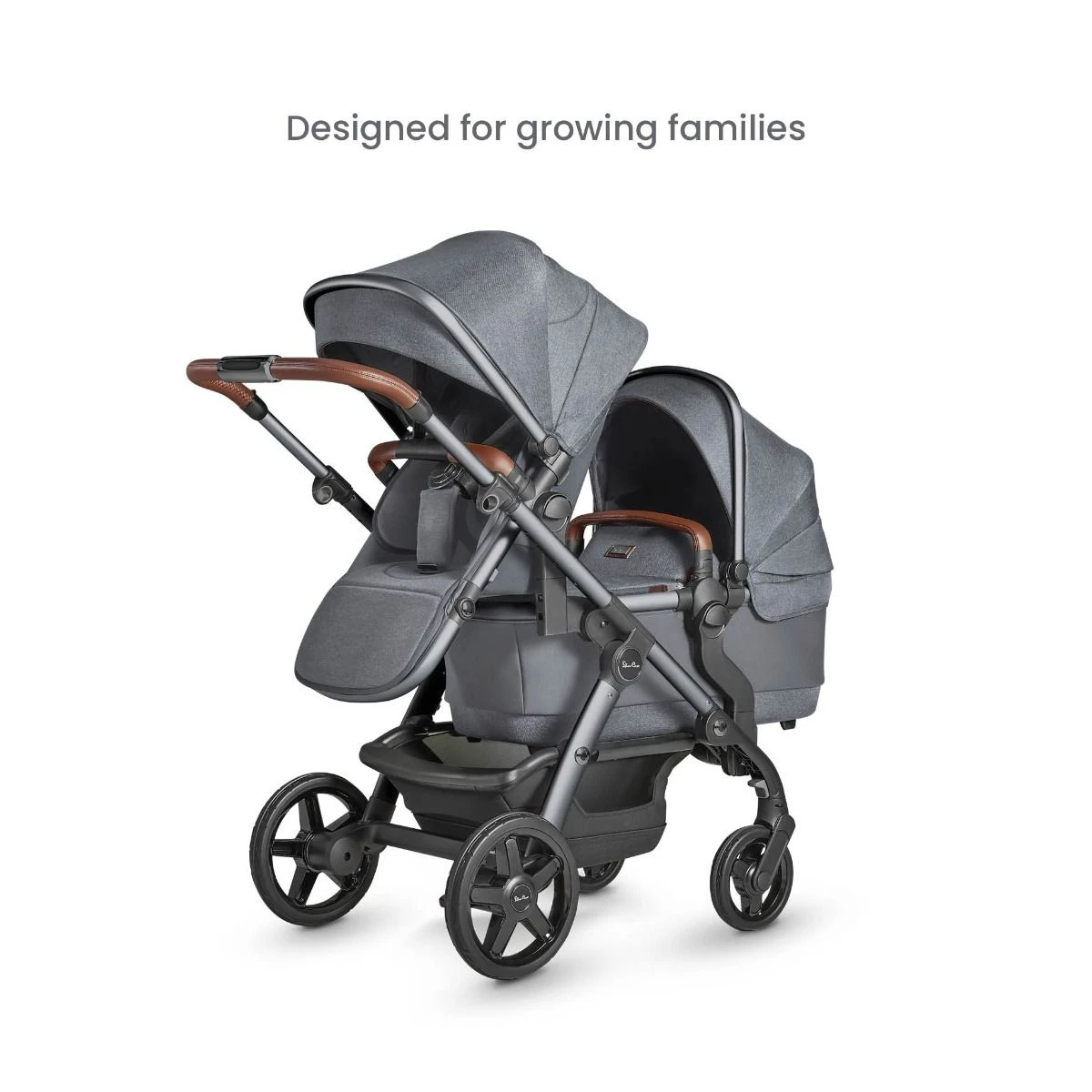 Silver Cross Wave Pram & Pushchair + Motion All Size - Lunar 4 Silver Cross Wave Pram & Pushchair + Motion All Size - Lunar - Image 2