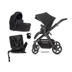 Silver Cross Wave Pram & Pushchair + Motion All Size - Onyx