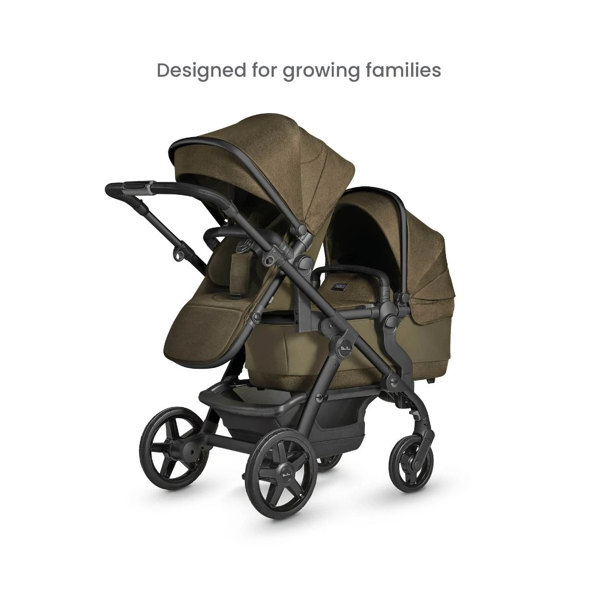 Silver Cross Wave Pram & Pushchair + Ultimate Pack + Motion All Size - Cedar 4 Silver Cross Wave Pram & Pushchair + Ultimate Pack + Motion All Size - Cedar - Image 2