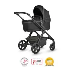 Silver Cross Wave Pram & Pushchair + Ultimate Pack + Motion All Size - Onyx -Baby Products Store wave first bed carrycot ultimate pack motion onyx 3