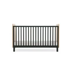 CuddleCo Rafi Cot Bed - Oak And Black 8 CuddleCo Rafi Cot Bed - Oak And Black -Baby Products Store web desktop 1600x1600 rafi black14 lr cutout cotbed 4